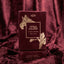 4711 Shootingbild Velvet Edition  Samtfaltschachtel mit goldenen Details auf rot samtigem Hintergrund